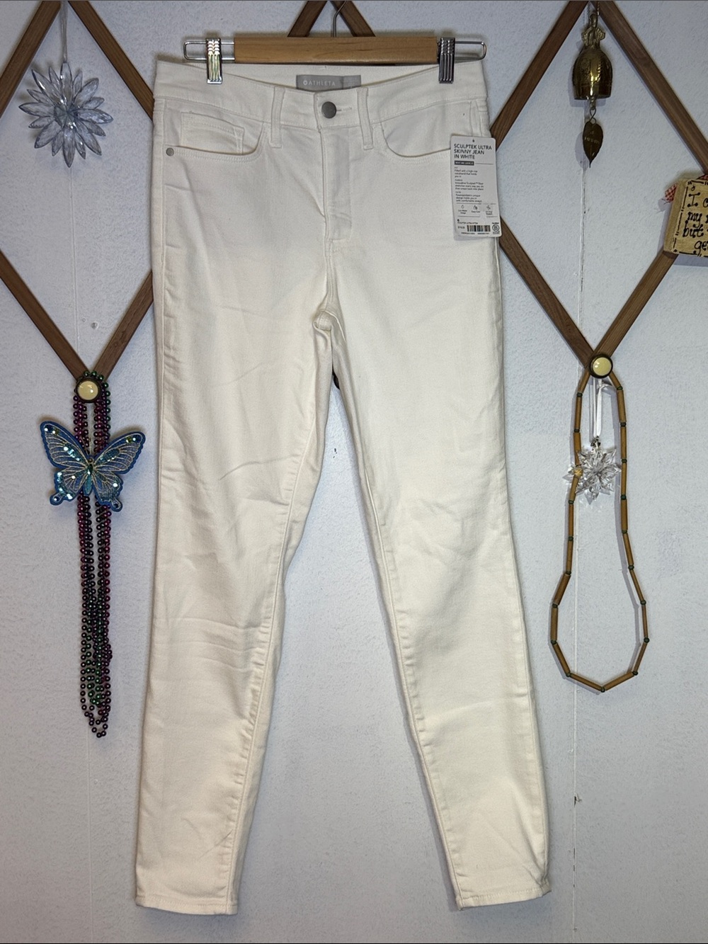 Athleta White High-Rise Skinny Jeans